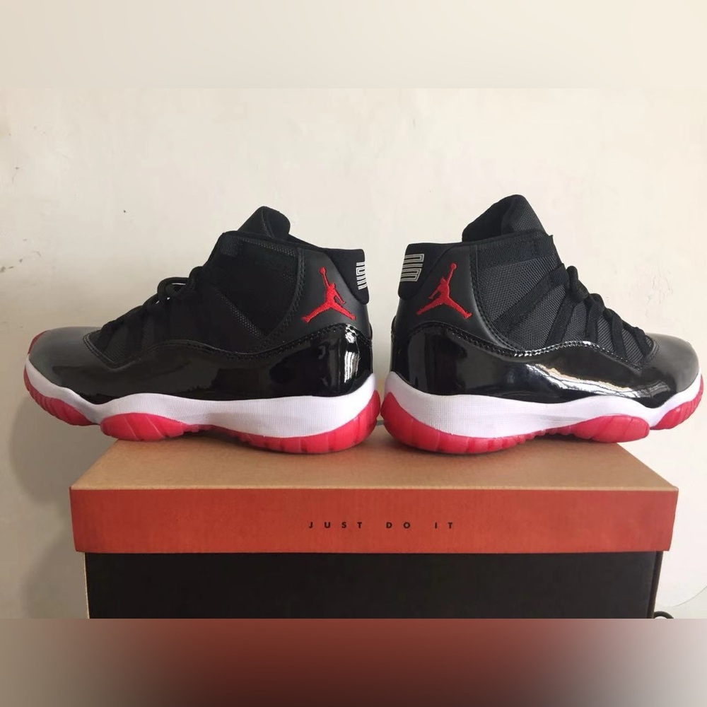 Nike  Black and Red High-Top Sneakers - Picture 2 of 5